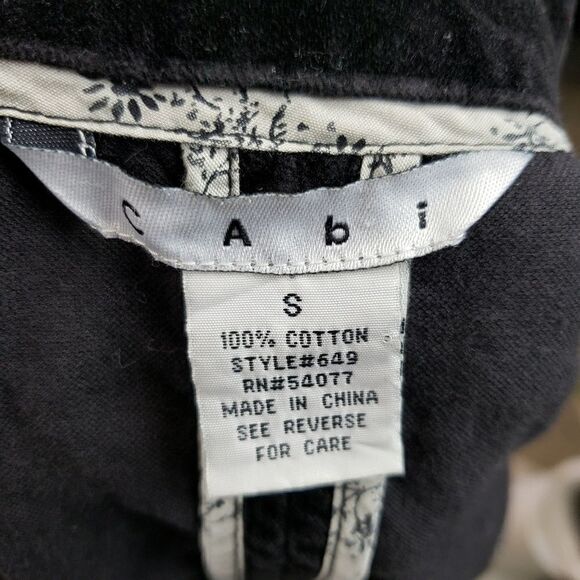 Cabi black velvet blazer #649 - Picture 3 of 5